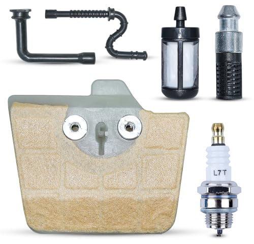 Atunee Afinación de Filtro de Combustible Aire Kit para STIHL MS360 MS340 036 034 Motosierra con Bujía, Línea de Combustible Aceite, Reemplazo 11251201612