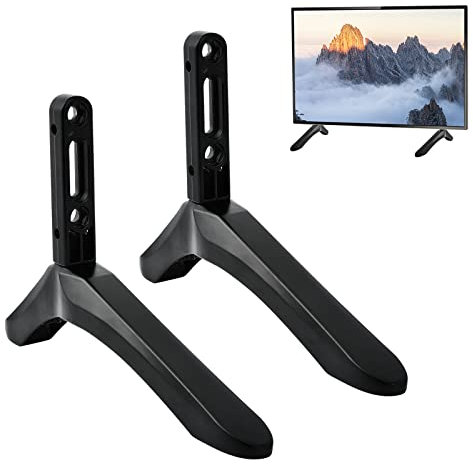 TV Pedestal Feet, Akamino Universal TV Screen Stand Mount Legs, TV Base Legs for Most 32-65”LCD LED Plasma Flat Screen with Mounting Hole Distance from 0.787-2.16 inch / 2cm-5cm