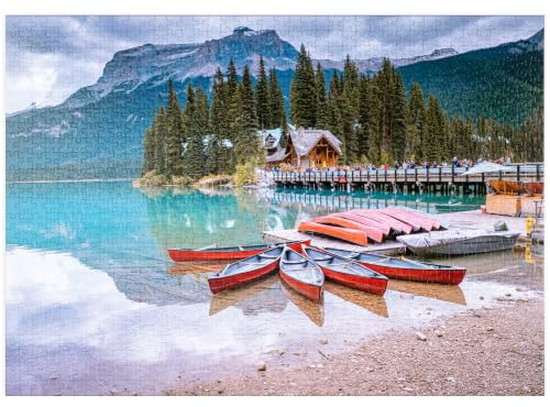 MyPuzzle Smaragdsee Yoho-Nationalpark, Kanada - Premium 1000 Teile Puzzle - MyPuzzle Sonderkollektion von Puzzle Galaxy