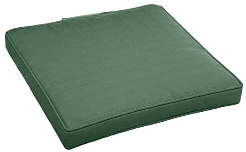 Hespéride - Stuhlkissen mit Klettverschluss Korai Olivgrün - 40 × 40 × 4 cm - Polyester - Olivengrün