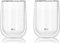 AdHoc Duo Glass | Set 2x doppelwandiges Glas für Tee oder Kaffeespezialitäten | 400ml Füllmenge, Borosilikatglas