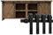 WOLFBIRD 91cm/3FT Schiene Super Mini Schiebetür Hardware Kit für Doppeltür, kleiner Schrank, TV-Stand verwendet (kein Schrank)