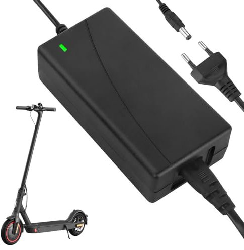 Hojalis Caricatore Monopattino Elettrico, Batteria Monopattino Elettrico, 42V Caricabatteria per Xiaomi Scooter, 36V Hoverboard, Scooter Elettrico, Bici Equilibrata, Drifting Board, DC5,5 * 2,1/2.5mm