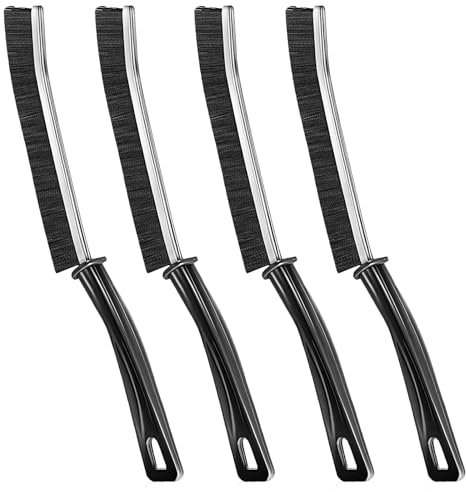 4 x Lückenreinigungsbürste, Badezimmer-Reinigungsbürste, tote Ecken, multifunktionale Fensterschlitze, und Bürsten, für Badezimmer, Küche, Fliesen, Fensterschlitze