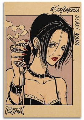 Szzmyo Anime-Poster, Motiv: Nana, dekoratives Gemälde, modernes ästhetisches Leinwandposter, Schlafzimmer, Kunst, Wohnzimmer, Dekoration, Poster, 30 x 45 cm, ungerahmter Stil