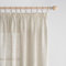 EMEMA Voile Vorhang Sheer Leinenvorhang mit Kräuselband Transparente Transparente Leinen Gardinen Wohnzimmer 2er Set Fensterschal Dekoschal Schlafzimmer 140 x 280cm (B x H) Weiß
