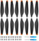 Bocguy Mini 3/4 Pro Propeller, 16 Stück Low-Noise & Quick-Release Ersatz-Zubehör für DJI Mini 3/4 Pro Drohne (Orange)