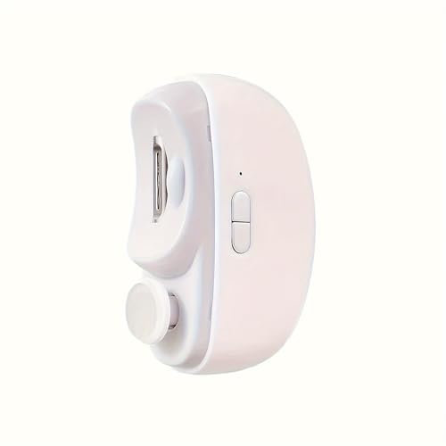Professional Electric Nail Clipper, Polishing, Buffing, Filing, Shaping Tools - Ideal for At-Home Manicure, Daily Care, Elderly Nails, And Thoughtful Birthday Gift for Family and Friends, Color: White