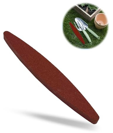 Sharpening Stone 230 mm (9''),Wear Resistant Shaped Sharpener,Fine Medium Grit Whetstone,180 Grit Oval Whetstone,Oval Whetstone Sharpening Stone,Durable Sharpening Stones for Scissors,Knives,Axes