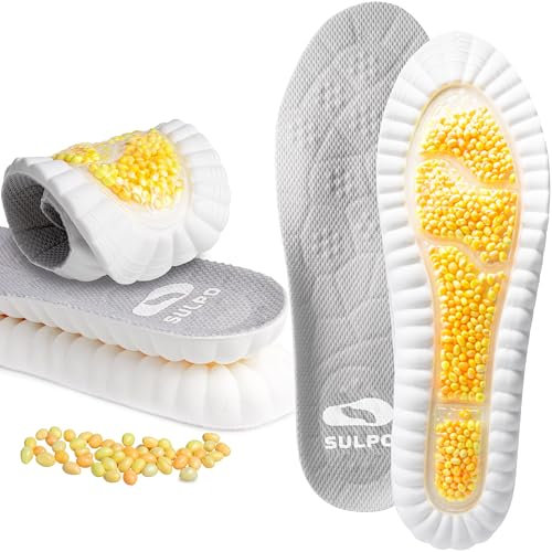 SULPO Sport Einlegesohlen - Schuheinlagen Herren und Damen, Extra Weich Memory Schaum Einlagen, Orthopädische Sohlen für Schuhe mit Massagekugeln für Komfort und Unterstützung Größe 38-39