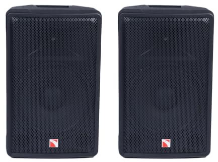 2x Intimidation PI-115 MK3 15 Two-Way Active PA Speaker 800w
