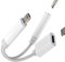 Lightning Adapter(2 in 1)for iPhone 14 pro max to 3.5mm Headphone Jack Charger Splitter Car Aux Audio Cable for Apple MFi Certified Charging Connector Adaptor for iPad pro Earphone Dongle Accessories