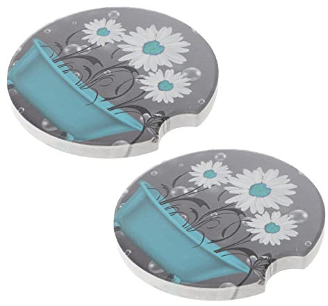 PHENOFICE 2 Piezas Portavasos Posavasos De Mármol Posavasos Absorbentes para Coche Estante para Tazas De Café Posavasos para Bebidas Posavasos Estante De La Taza De Café Cerámica