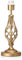 Traditional and Classic Sleek Satin Gold Table Lamp Base with Switch and Ornate Twist Metal Stem Design | 1 x E27 11w Maximum | 37cm Height by Happy Homewares