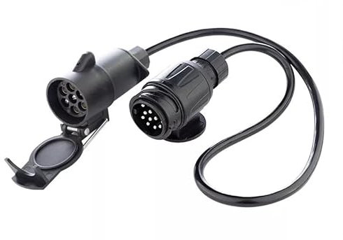 7 to 13 Pin Trailer Light Board Extension Cable Lead Male To Female Wire Plug