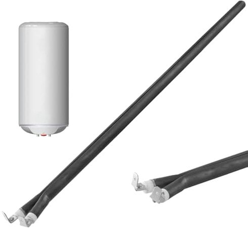 Repuesto Técnico | Resistencia Monoblock para Termo Eléctrico 1000W | Tipo Pinza, Largo 410 mm | No Sumergida, Fácil Instalación | Compatible con Calentadores de Agua 230V