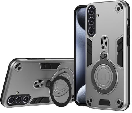Handyhülle Kompatibel mit Samsung Galaxy S25 Plus Hülle, stoßfest, magnetischer Ständer, harte Abdeckung, stoßfest, staubdicht, sturzsicher, Schutzhülle in Militärqualität, kompatibel mit Samsung Gala