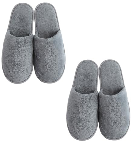 HENGBIRD Juego de 2 pantuflas lavables para invitados, 7 mm, suela antideslizante de EVA, zapatillas de hotel para hombre y mujer, reutilizables, para casa, hotel, invitados y viajes