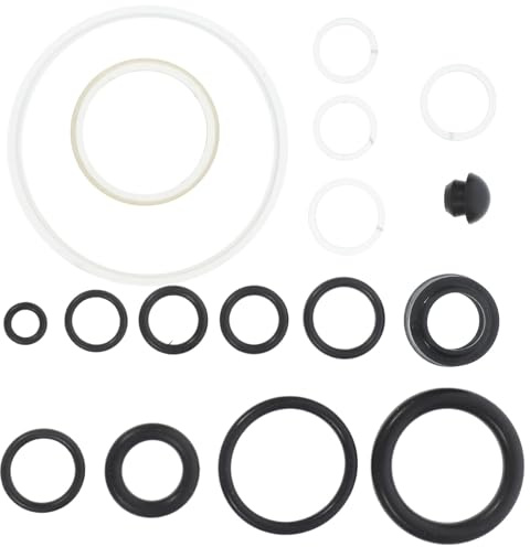 LOPUNER Horizontal Car Jack Repair Seal Kit Pump Plunger Rubber and Steel Seals Suitable for Horizontal Jacks to 3 Tons Preventing Dirt Entry