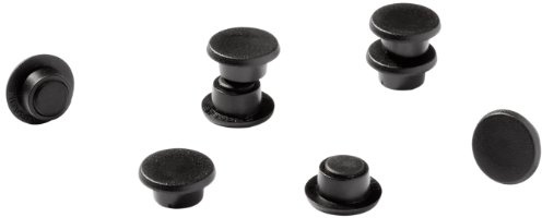 Durable Magnete (21 mm, 210p) 6 Stück schwarz, für Pinnwand, Kühlschrank & Co., 470201