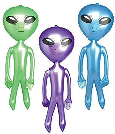 Inflatable Aliens (1 dz),Assorted Colors