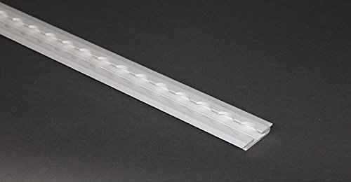 1 x Airlineschiene zum Einlassen, Alu-Airlineschiene, 20 mm Lochdurchmesser, 2,0 m