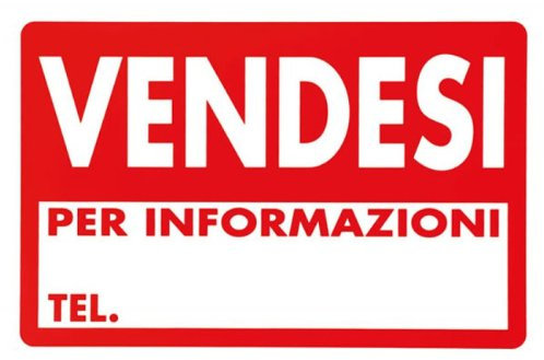 Cartello segnaletica in plastica Vendesi cm 30x20 2Pz
