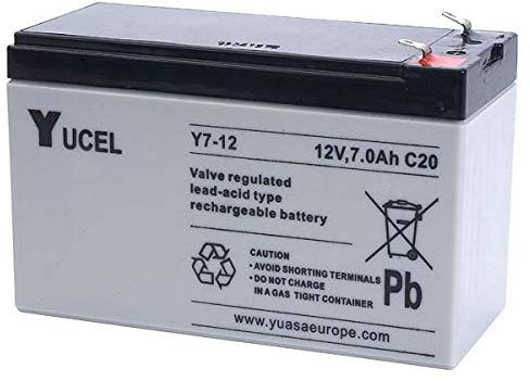 Yucel - Lead Yucel 12V 7Ah Y7-12 battery - Y7-12