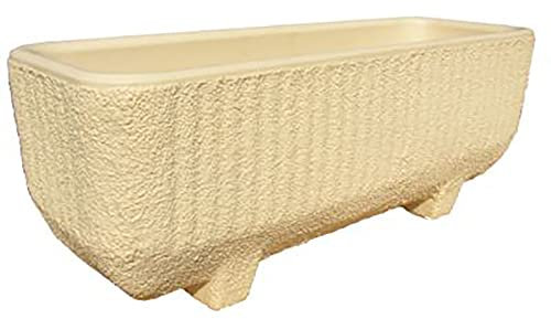 Belli 0227 8 Jardinière Episcia à Réserve d'Eau Double Paroi Beige 80 x 30 cm