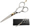 Professionelle Bartpflege Schere, extrem scharf, chrom, 14 cm + mit Tasche