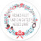 48 Weihnachtsaufkleber Frohes Fest und ein gutes neues Jahr - für Geschenke zu Weihnachten - Sticker Aufkleber Etiketten Geschenkaufkleber Verpacken, rund