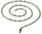 Fly Style Kugelkette Edelstahl Silber · Stärken 1,6-8mm · Längen 20-180 cm · Dog Tag Halskette für Herren und Damen, Längen:ca. 90.0 cm, Stärke:2.4 mm