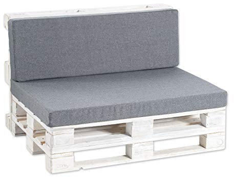 Gutekissen® Palettenkissen Palettenauflagen PF (Rückenlehne 120x50 glatt, Anthrazit)
