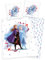 Arle-Living Frozen - Die Eiskönigin 2 Bettwäsche mit Wende Motiv 135x200 cm + 80x80 cm (blau-weiß, Renforcé)