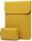 HYZUO 15-16 Pouces Housse Ordinateur Portable PC Sacoche pour MacBook Pro 16 M4/M3/M2/M1 2025-2019, XPS 15, MacBook Pro 15 2015-2012, Samsung Galaxy Book Flex 15, avec Petit Sac, Jaune Olive