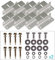Renogy Lot de 2 supports de panneau solaire Z pour montage de panneau solaire en Z avec écrous et vis pour camping-car, bateau, toit, mur et autres installations de toit hors ceinture, 8 pièces