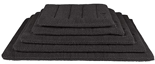 District 70 SHERPA - Comfortabele en Stijlvolle Benchmat - Verkrijgbaar in 5 maten - Donkergrijs, Merengue & Mokka - Maat: S - 63 x 47 x 8 cm, Kleur: Donkergrijs
