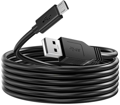 LBSC USB PS4 Controller Charger,Fast Charging Cable for Playstation Wireless Controller/PS4 Pro/PS4 Slim/Old Xbox One/Dual Shock 4 Controller/Fire HD/TV Stick Controller Charger (black 6ft/1.8m)