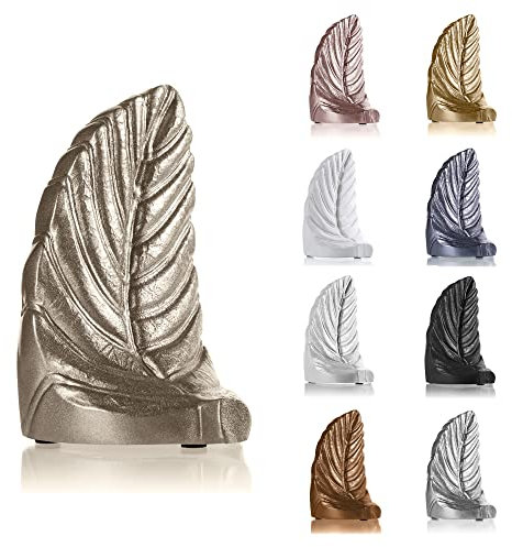 Concrette Home of Nature Serre-Livre sculpté A étagères et Supports Faits à la Main à partir de béton Architectural Motif géométrique Original avec Effet 3D Hauteur 150 mm Laiton