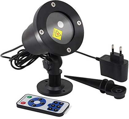 SAKEMA Moving Sky Star Proiettore Illuminazione paesaggistica Lampada da Giardino for Esterni a LED for Feste di Natale Rosso Verde 9.23