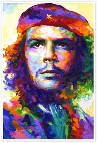 Che Guevara Pop Art Poster von Leon Devenice 70 x 100 cm Bunt Wandbilder Wanddeko