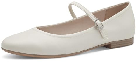 Tamaris Damen Ballerina in weiß - Gr. 41