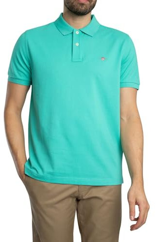 GANT Reg Shield Short Sleeve Polo L Blue