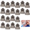 atnayo 20 Pack Hearing Aid Domes for Phonak Double Layer, Silicone Anti Static Hearing Aids Domes(9mm)