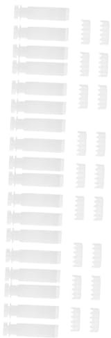 DECHOUS 18 Sätze Vorhangrolle Blinde Kette Reparatur von Jalousienträgern Fensterrollos Lametta Vorhang pliseerollos Austausch von Vertikaljalousien Jalousienvorbau und Getriebe PVC Weiß
