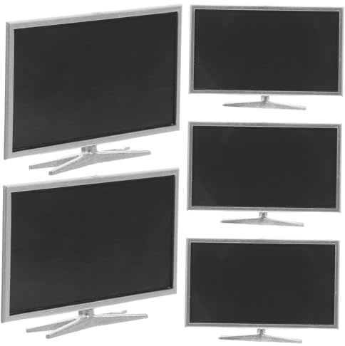 SUPVOX 5pezzi Mini Tv in Plastica Realistica per Casa delle Bambole Miniature Elettrodomestici per Miniatura di Casa delle Bambole