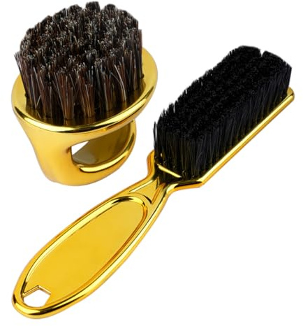 BAZEITFLOW Luxuriöse Nackenbürste mit Ringgriff für Barbiere Abs Nylon Material Komfortabler Griff Effektiv zur Entfernung Loser Haare Barber Zubehör für Männer