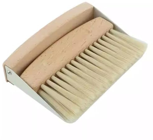 LLTCMYGS Ensemble Mini Balayette et Pelle en Bois, Jouet d'apprentissage Sensoriel pour la Vie Pratique