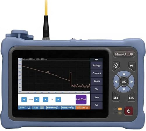 XNYXLPP Dual Wavelength Fiber Optic Tester Kit,with Inspection Probe, Ethernet Cable Tester, Emergency Maintenance and Repair Testing.