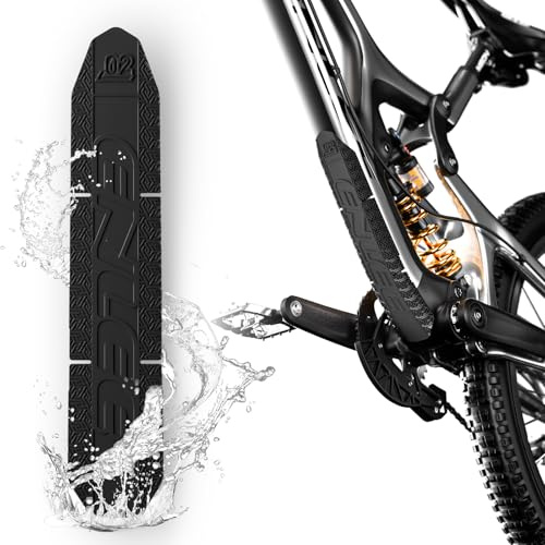 Desing Wish Protezione Telaio Bici in Silicone Adesivo Antiscivolo per Catena e Tubo Inferiore Pellicola Salvacatena Resistente Nera per MTB Bici da Corsa E-Bike Accessorio Bici